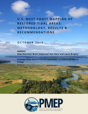 U.S. West Coast Mapping of Restored Tidal Areas: Methodology, Results & Recommendations Report cover