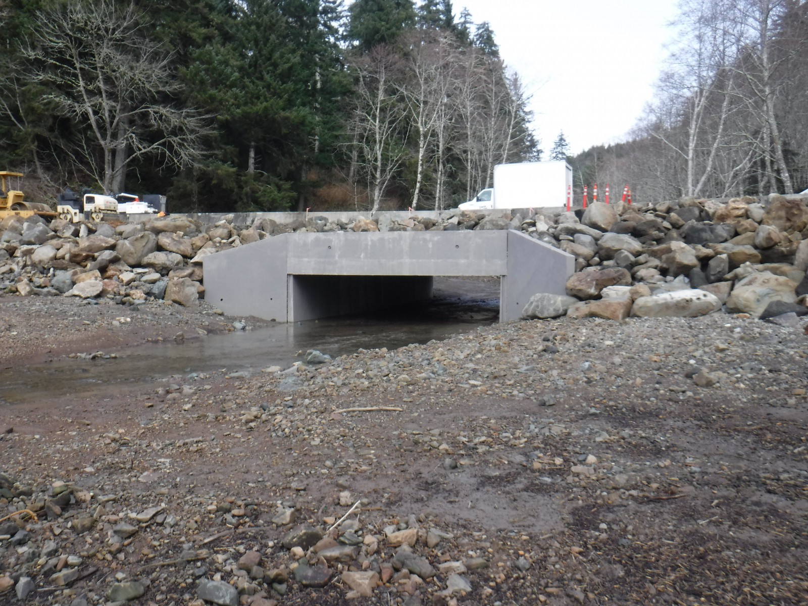 Columbia-Pacific Passage Habitat Restoration at Megler Creek, Columbia River Estuary, WA (2016)