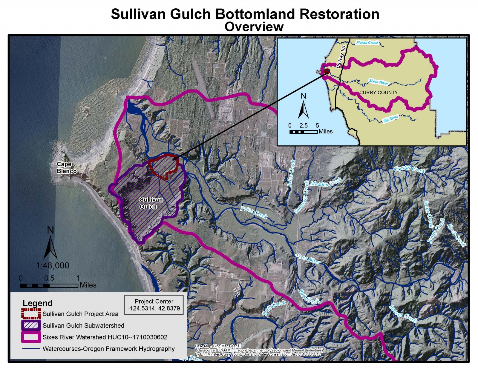 Sullivan Gulch Bottomland Restoration, Sixes River, OR (2015)