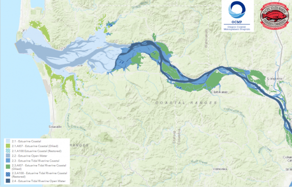 Columbia River Estuary Coastal Marine and Ecological Classification Standard (CMECS)