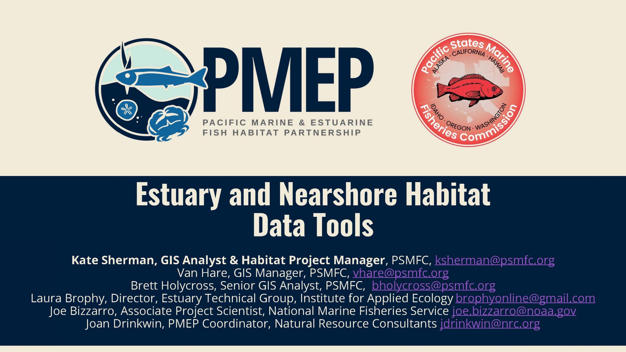 Pacific Marine and Estuarine Fish Habitat Partnership Data Tools